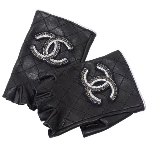 chanel fingerless gloves